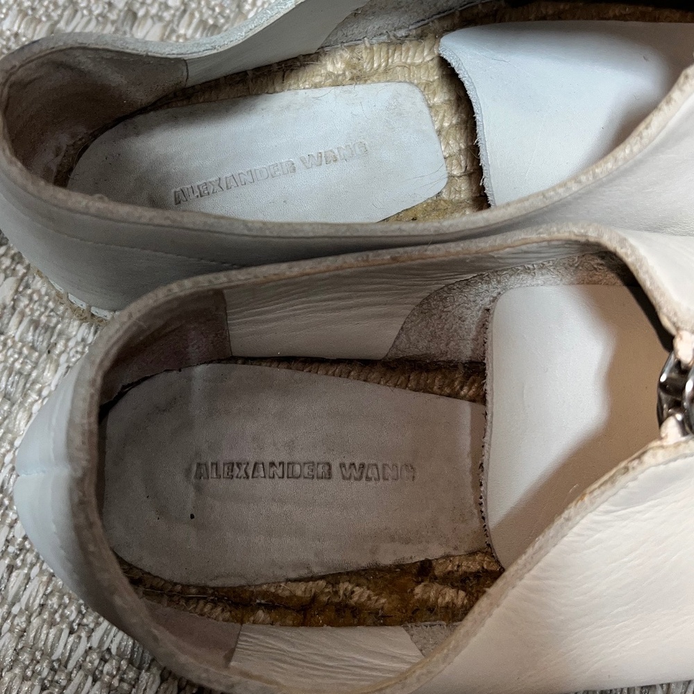 Alexander Wang Devon Leather Zip Front Espadrille… - image 5